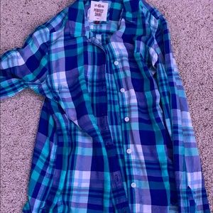 Blue/ green flannel